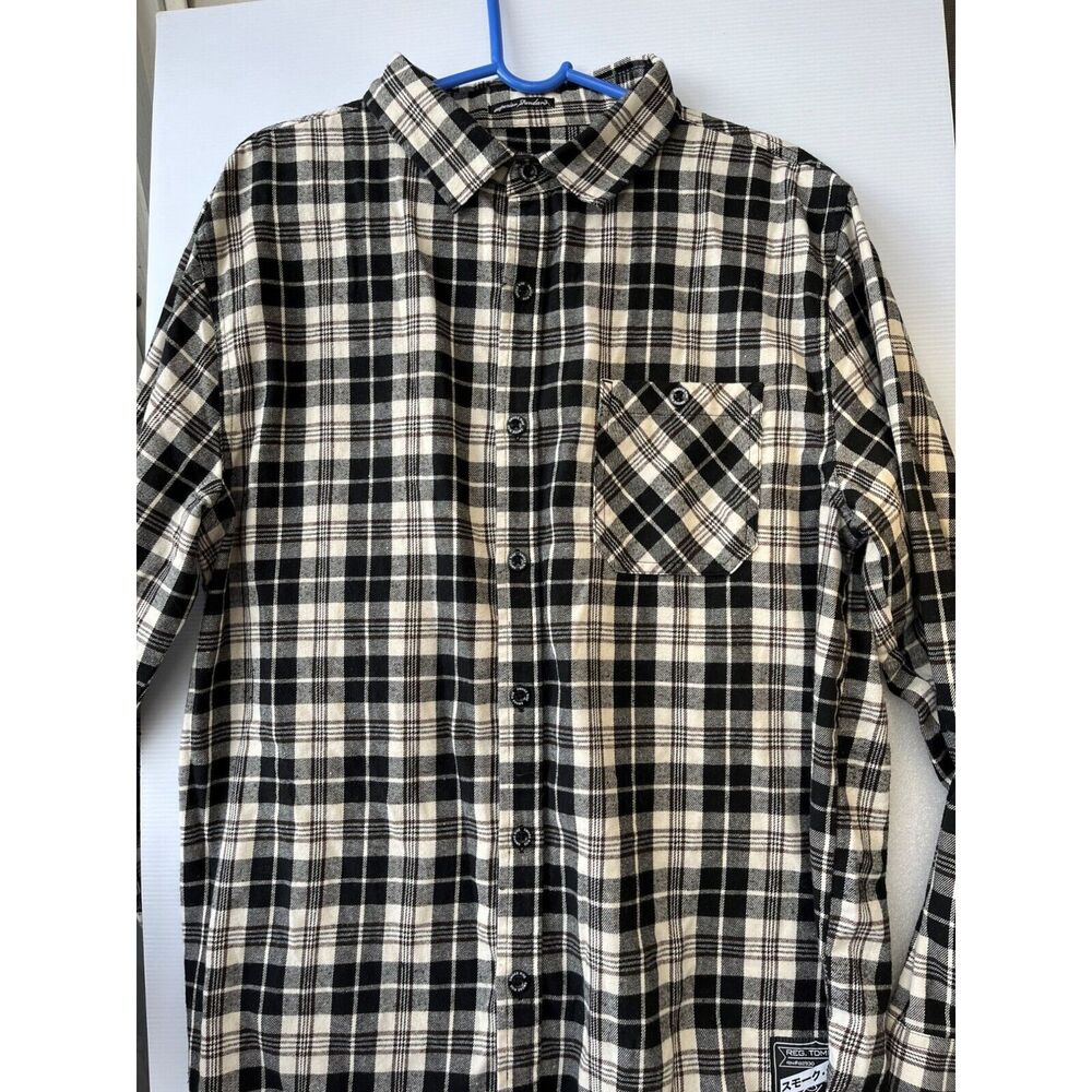 Flannel Shirt Men XL Checked Smoke Rise Country Outdoors Western Gorpcore